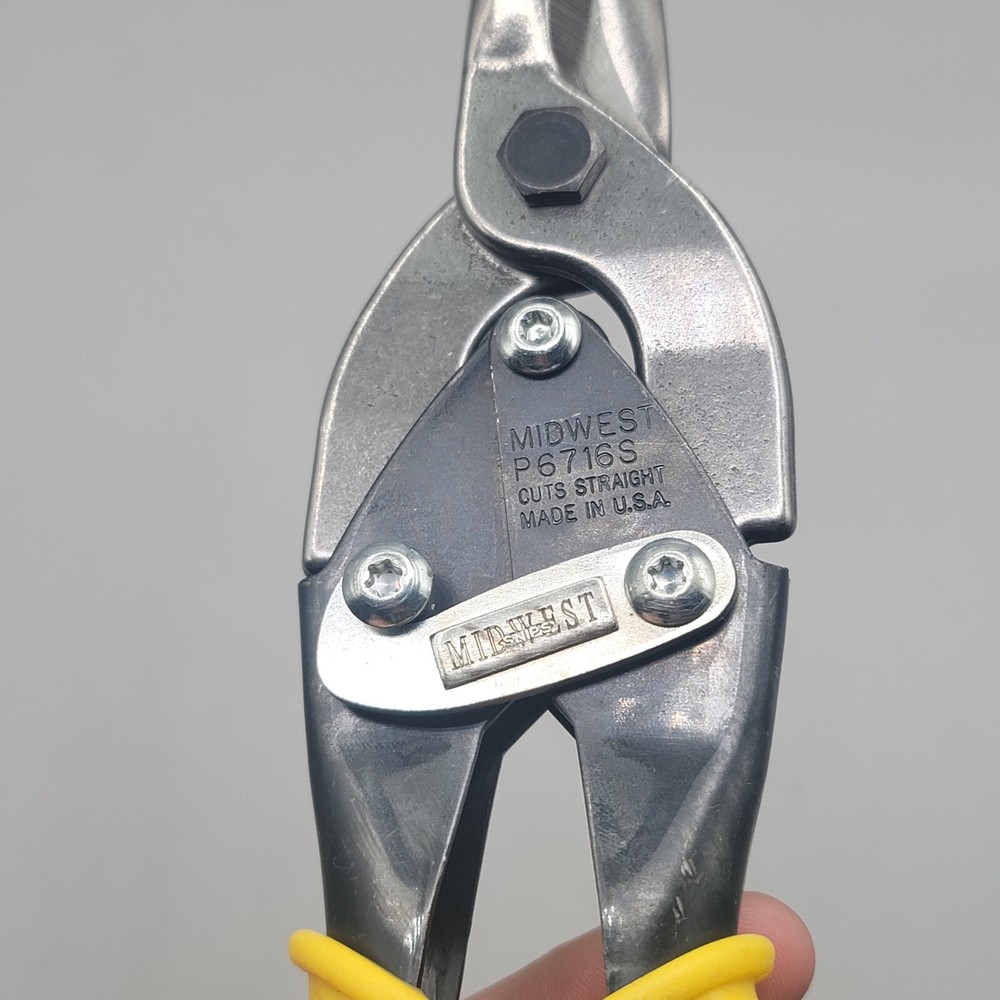MIDWEST AVIATION TIN SNIPS SHEARS 2 PC SET EXCELLENT CONDITION