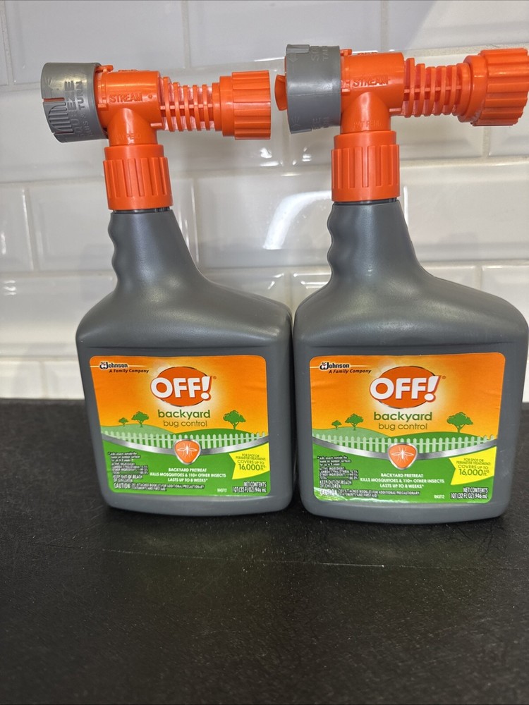 OFF! 2PACK Backyard Bug Control Yard Protection Hose Spray Attachment 32 oz