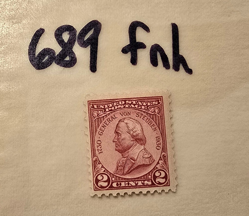 US stamp 689 fnh 2c red