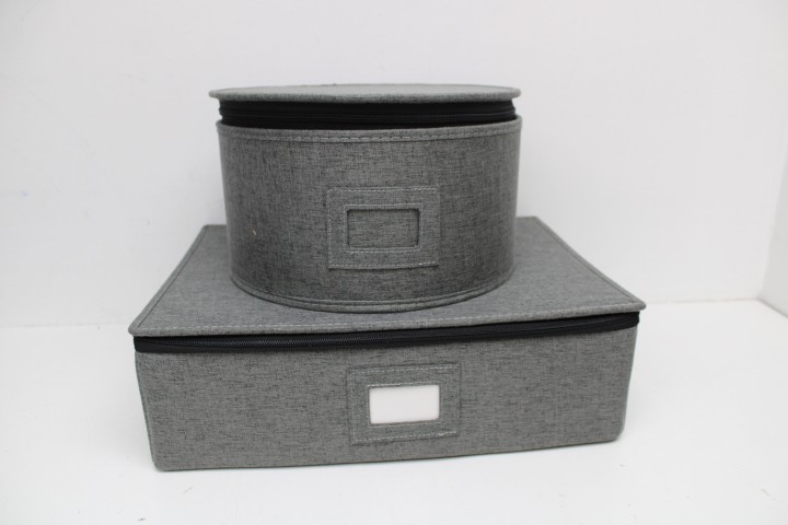 Hard Shell Storage Containers 5-Piece Set Moving Boxes for Dinnerware, Glasses