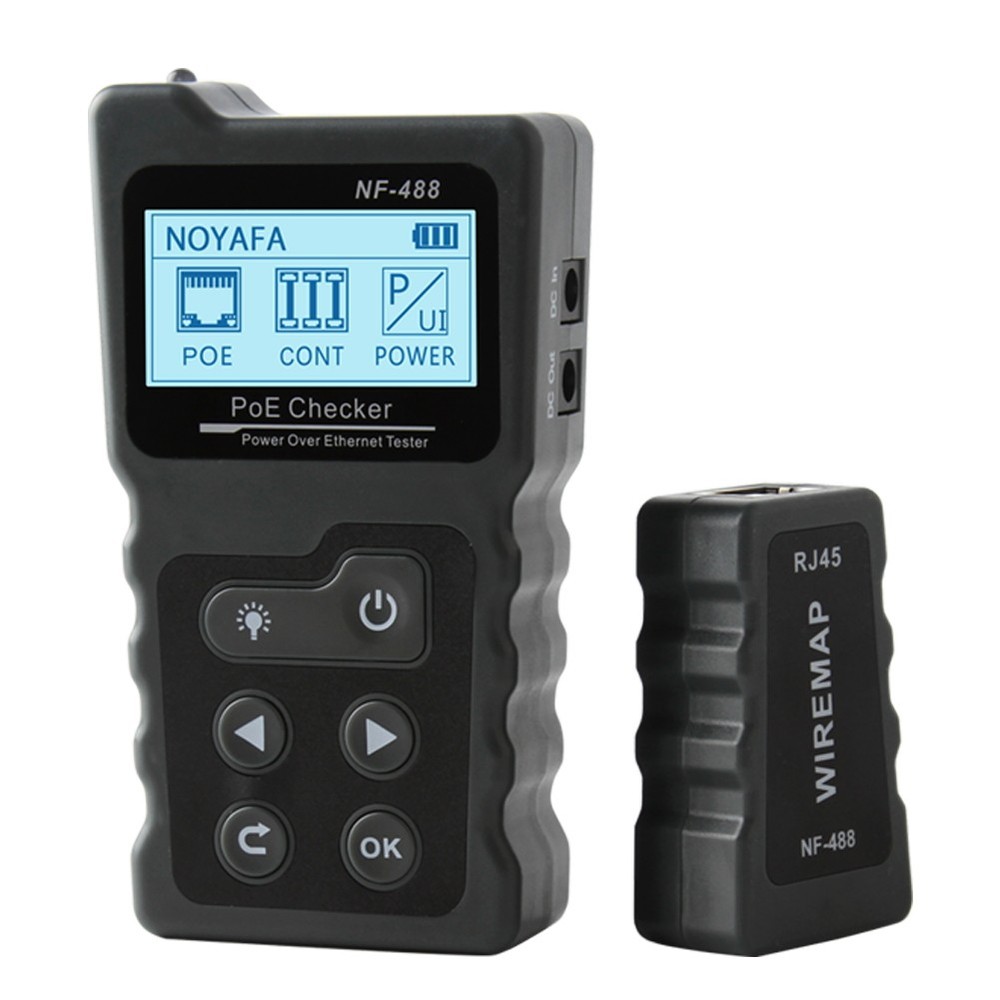 NF-488 POE Tester For Power Over Ethernet Network Cable Continuity Check