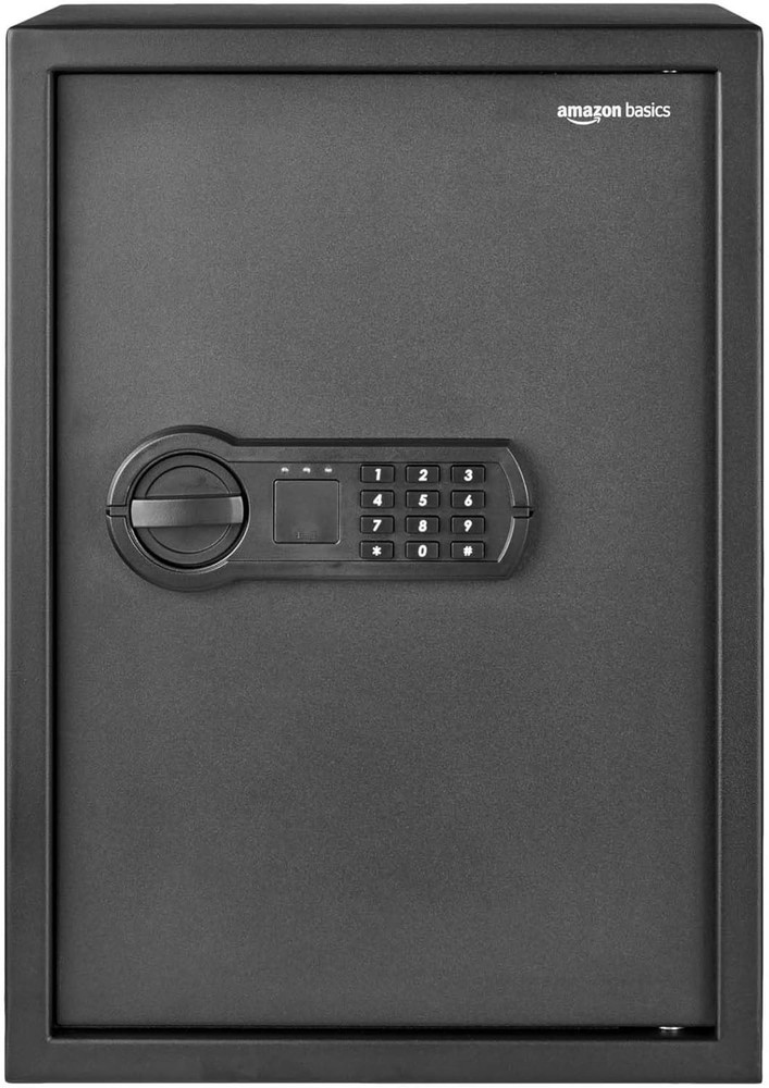 Basics Steel Home Security Electronic Safe with Programmable Keypad Lock for Doc