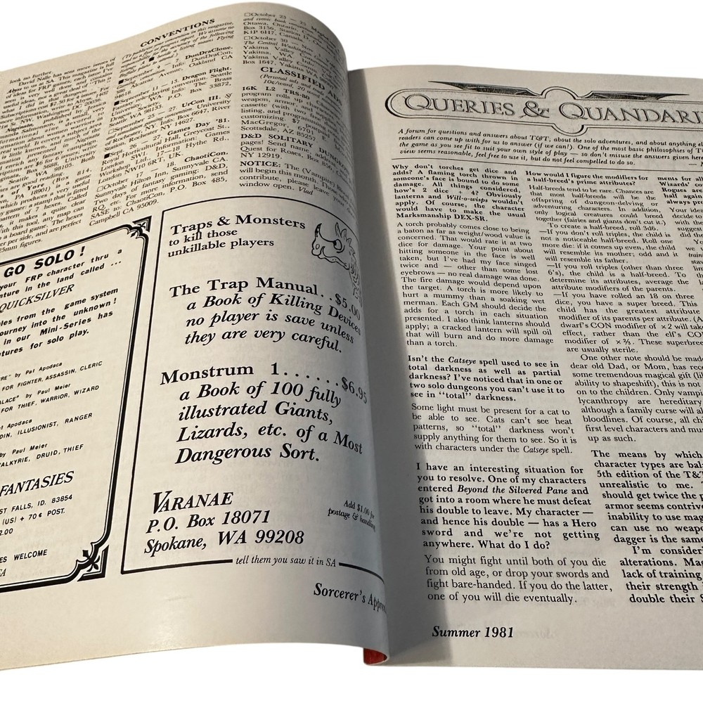 Sorcerers Apprentice Magazine Issue 11 Summer 1981