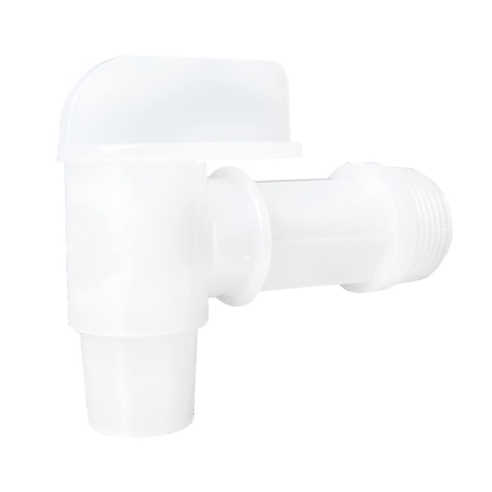 Toolazy Spigot for 6 Gallon Container, 2 Pack 3/4" NPT Plastic 2 Pack, White