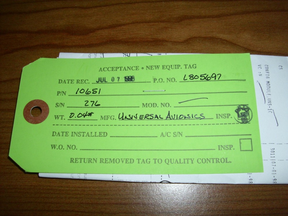 Universal Avionics 10651 Configuration Module