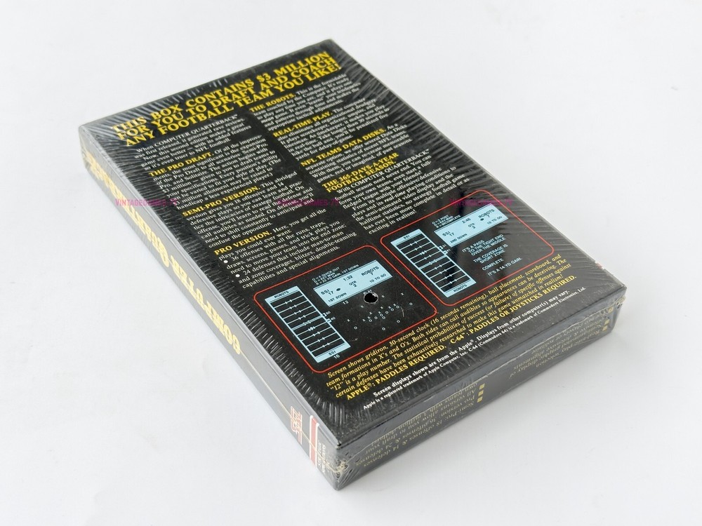 Computer Quarterback - SSI - 1984 / Commodore 64/128 - Sealed