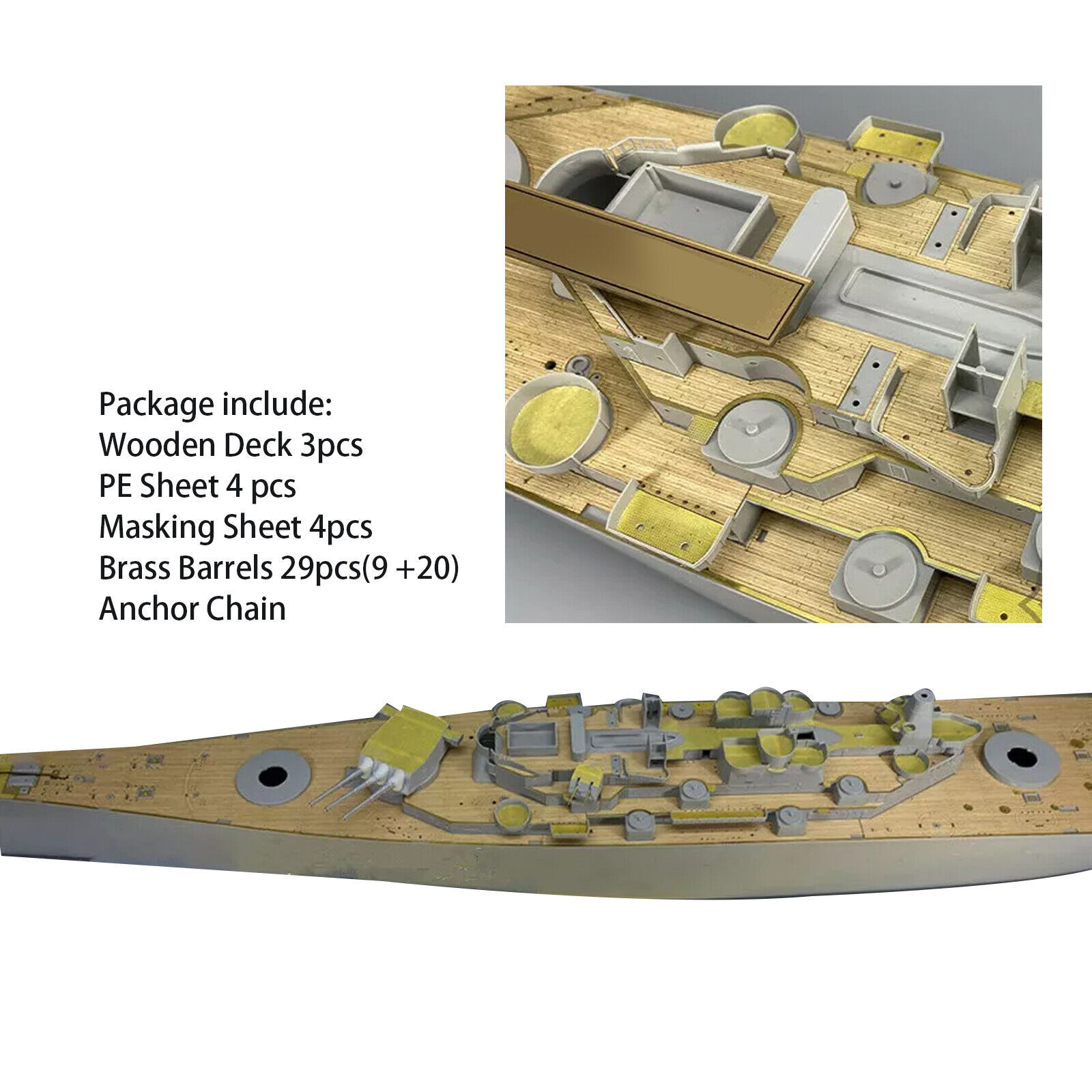 CY20008 Trumpeter1/200 USS Missouri Battleship Up Set Upgrade Set for 03705