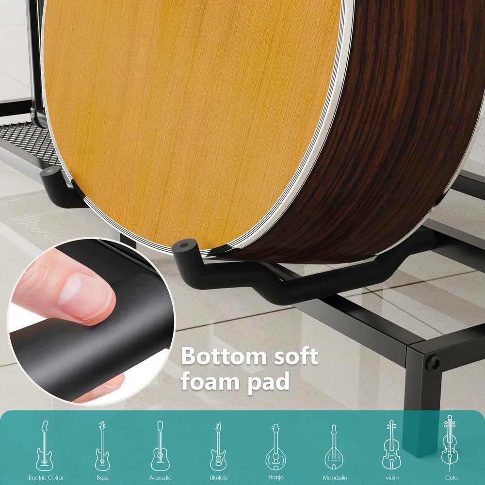 Guitar Rack Multi Guitar Stand for Multiple Guitars, Multiple Guitar Rack Hol...