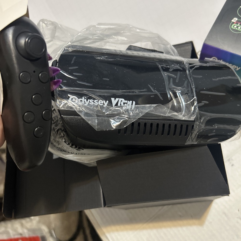 Odyssey VR 3D Pro Elite Virtual Reality Bluetooth Headset Retractable Earbuds