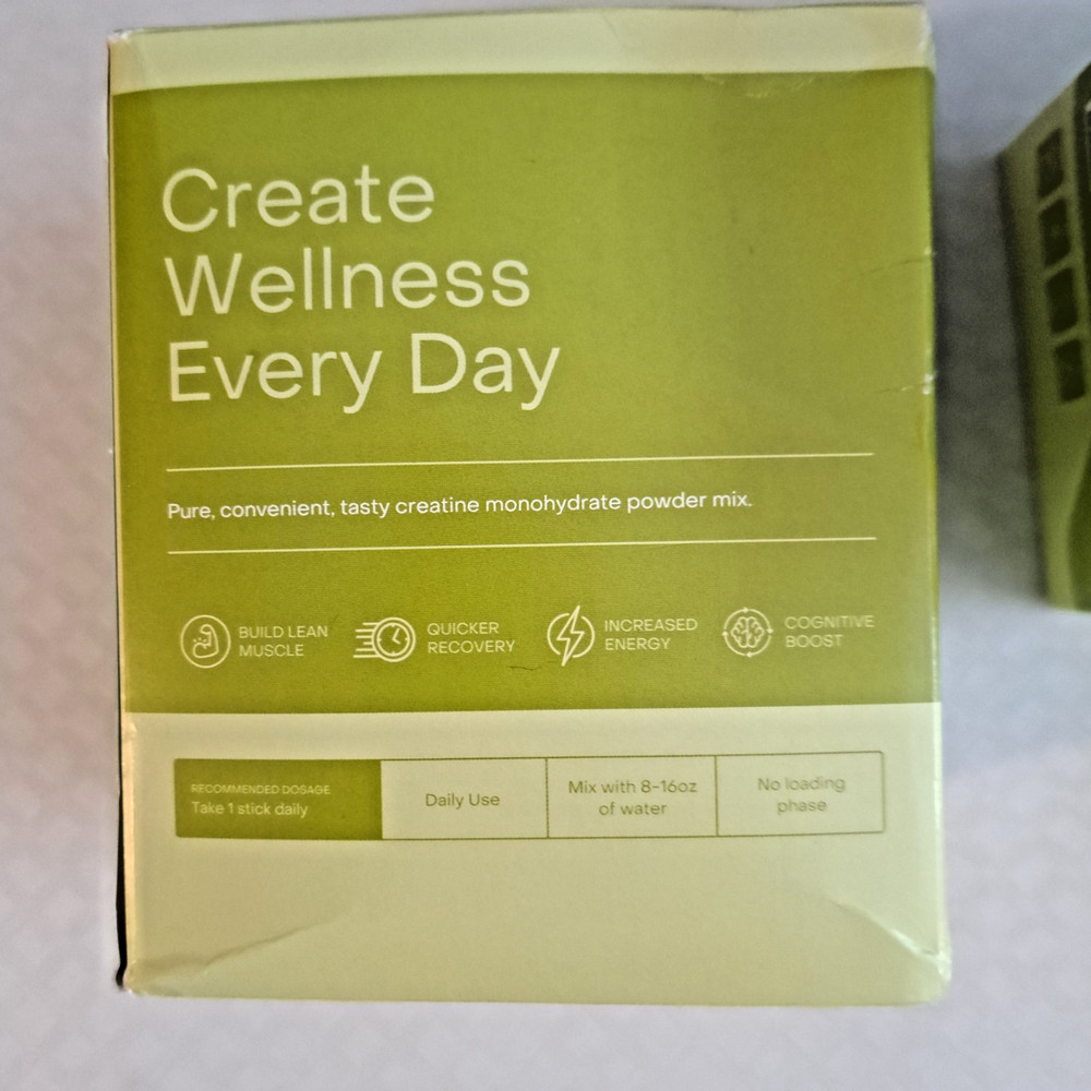 Create Creatine Monohydrate 5g Lemon Lime Single Serve 60-Packets EXP2027