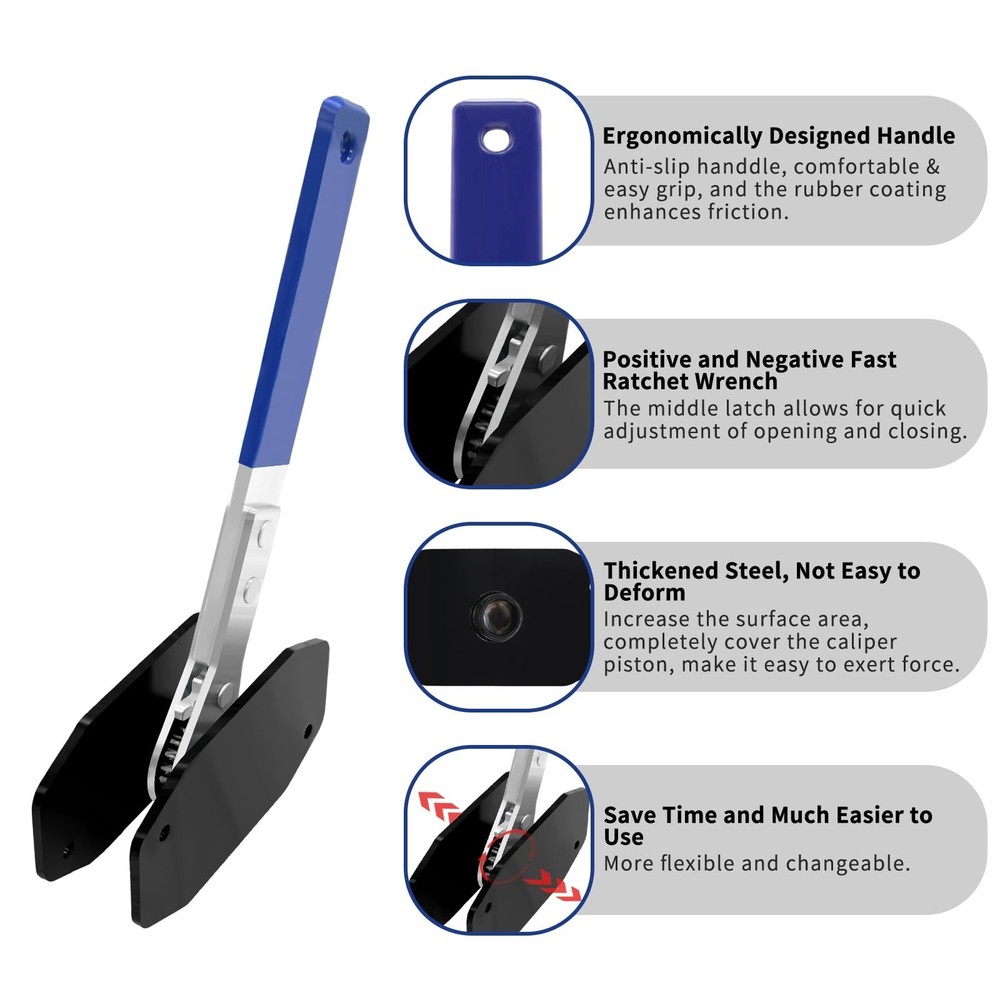 Brake Caliper Compression Tool, Universal Caliper Piston Compressor... Fast Ship