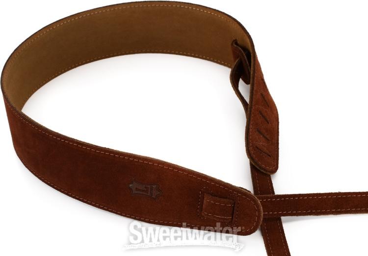 Levy's MS14 2.5" Suede Banjo Strap - Brown