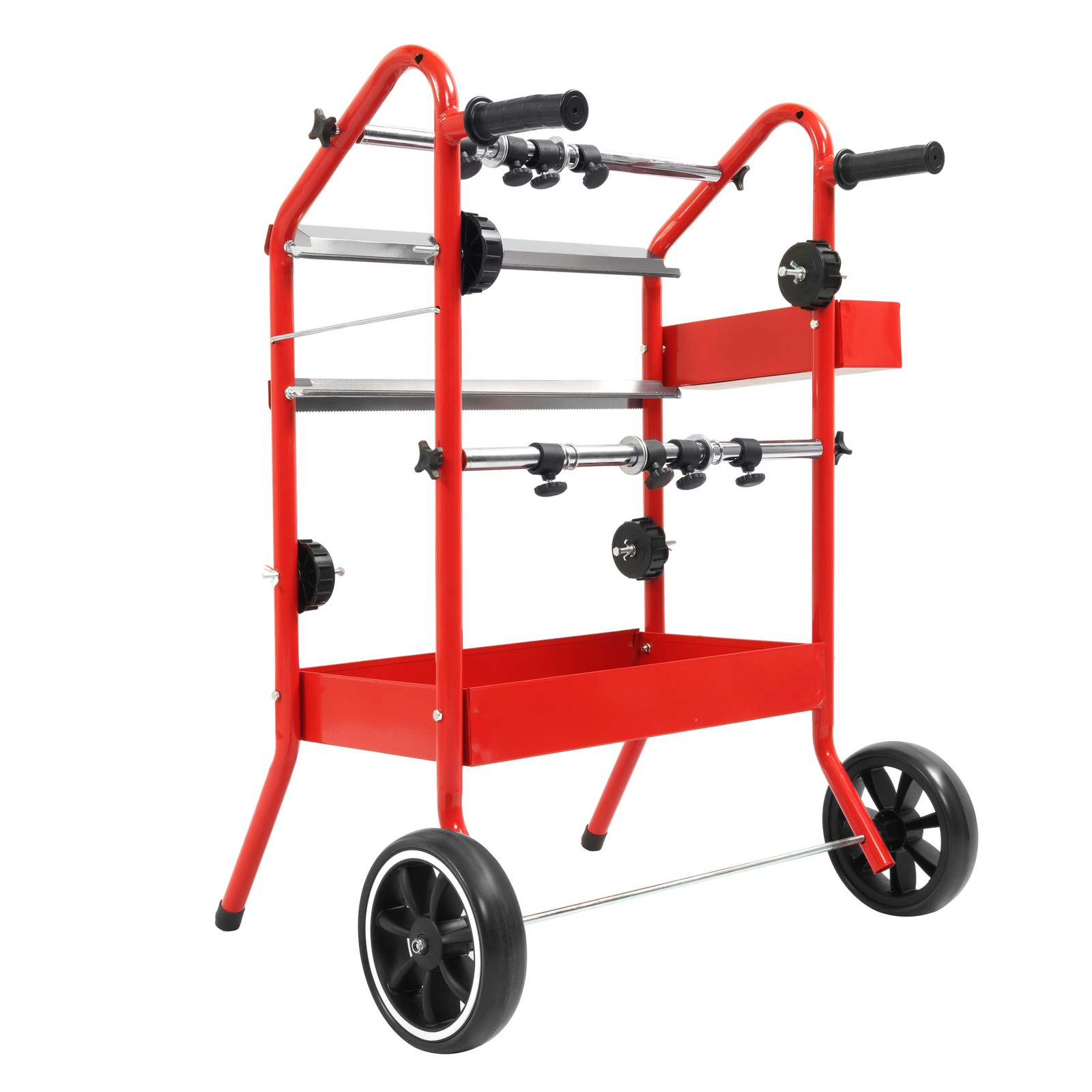 18" Mobile Multi-Roll Masking Machine Dispenser w/ 2 Paper Bars for Auto Body