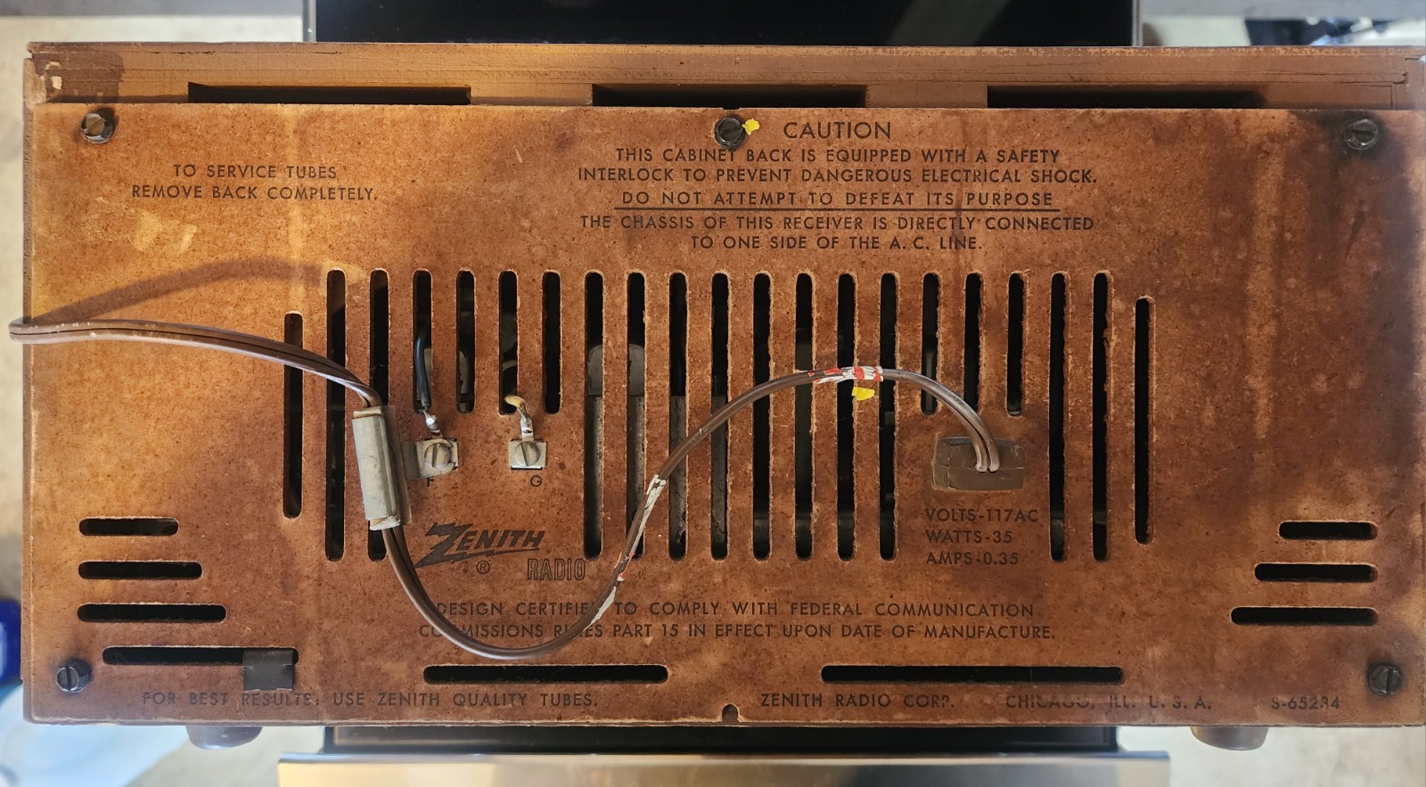 Zenith M730 Vintage AM/FM RADIO - Tested Works - Very Nice