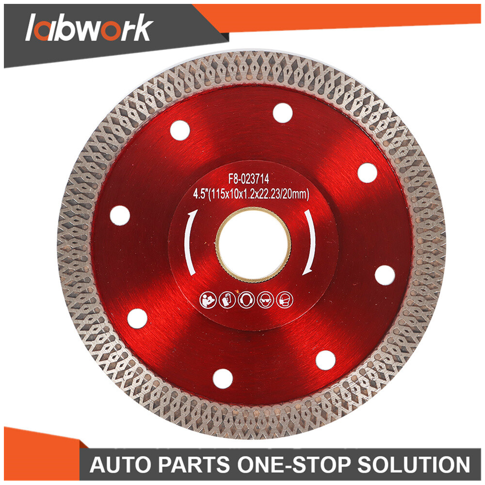 Labwork Diamond Porcelain Saw Blade Super Thin Ceramic Cutting Disc 2 Pack 4.5"
