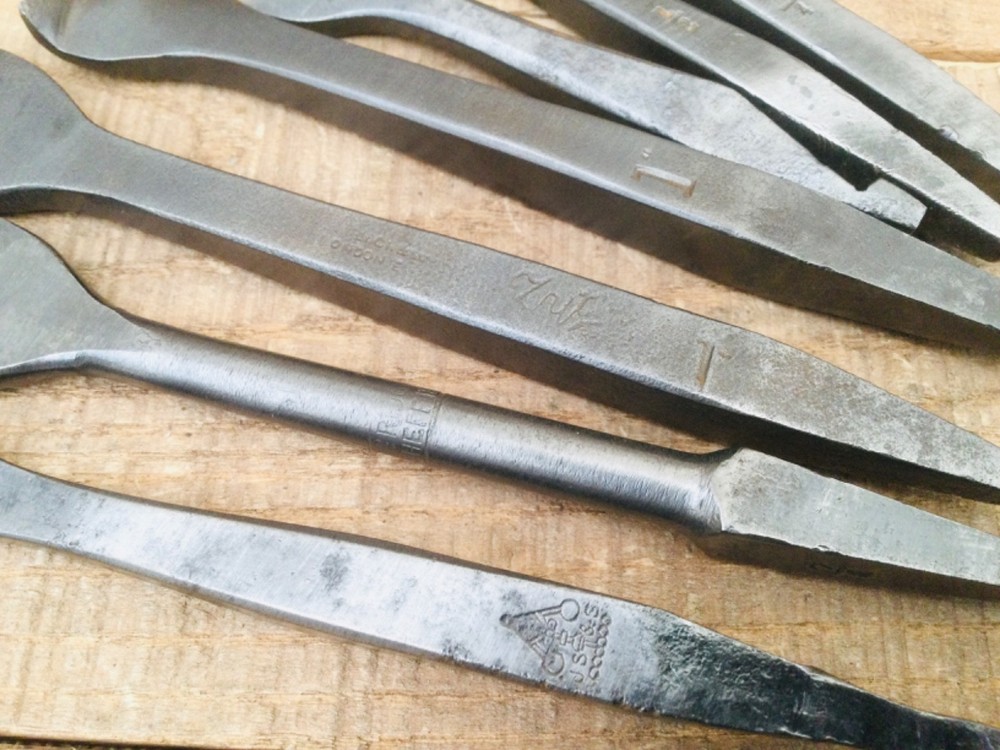 Vintage Carpentry Drill Brace Bits Selection & Tool Roll Woodworking Auger Bits