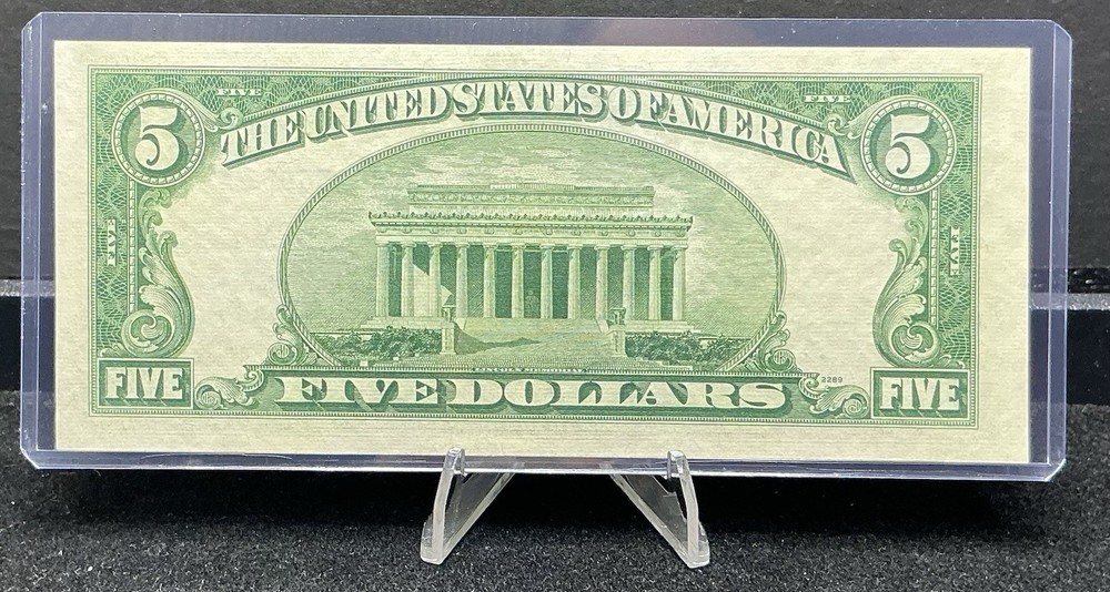 1953 A $5 Silver Certificate Uncirculated E/A Block Z210