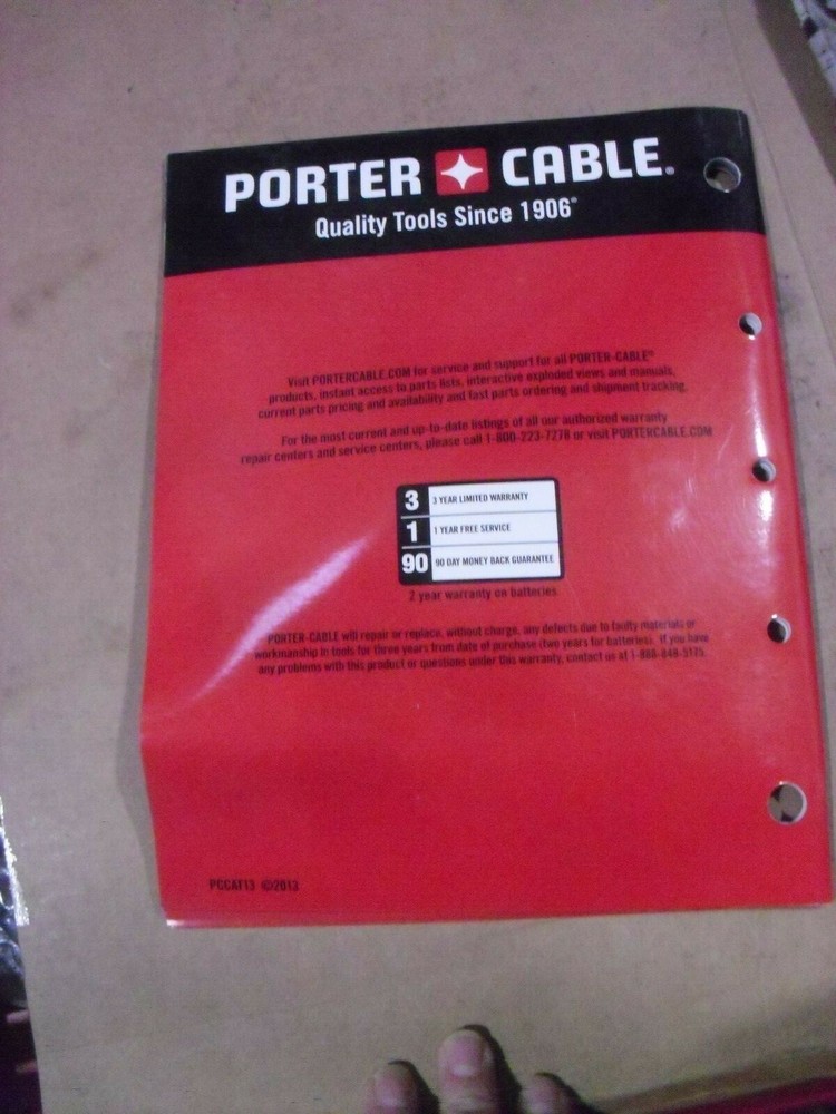 Porter Cable Power Tool Catalog From 2013