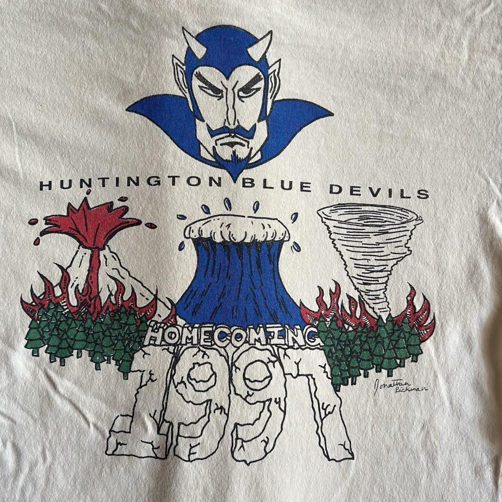 Vintage 90s Huntington Blue Devils L Tee