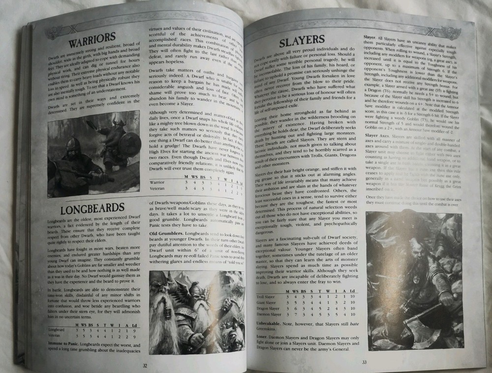 Warhammer Classic Dwarfs Dwarves Dwarfen Army Book Codex 2005 Excellent SC OOP