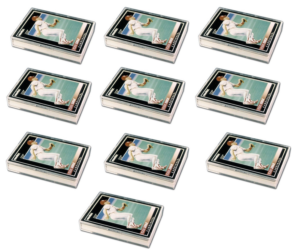 (10 Boxes) Pro-Mold Plastic Card Storage Box (25 Count Size) SNAP LOCK LID PC25