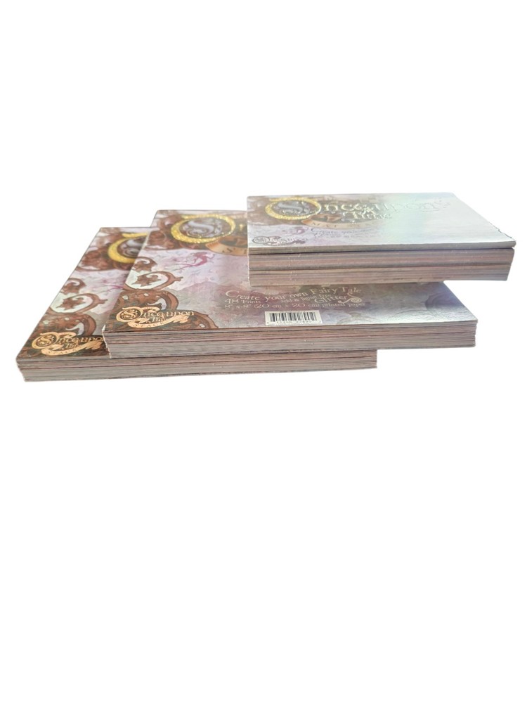 Once upon a Time Glitter Mat Stack (72 Sheets 4.5"x6.5") (2x48 Sheets 8"x8")