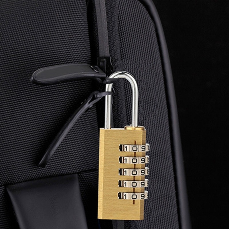 Sturdy Brass Combination Padlock for Personalize Belongings Protective