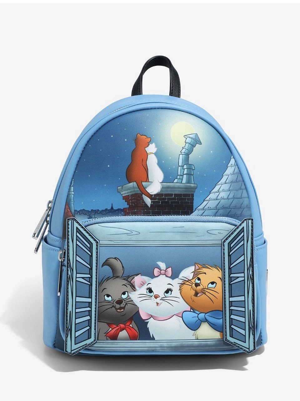 Loungefly Disney the Aristocats Window Portrait Glow-in- the -Dark Mini Backpack