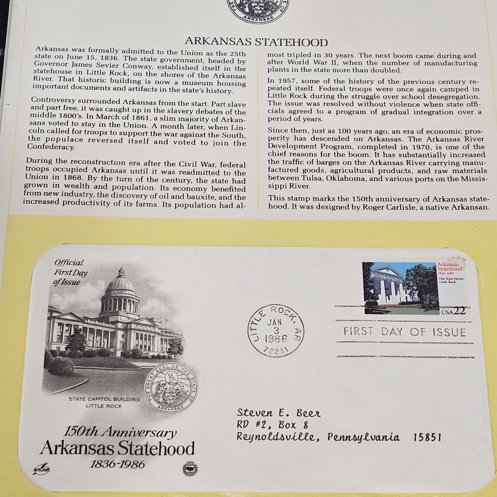 27 Postal Commemorative Society US First Day & Special Covers 1986