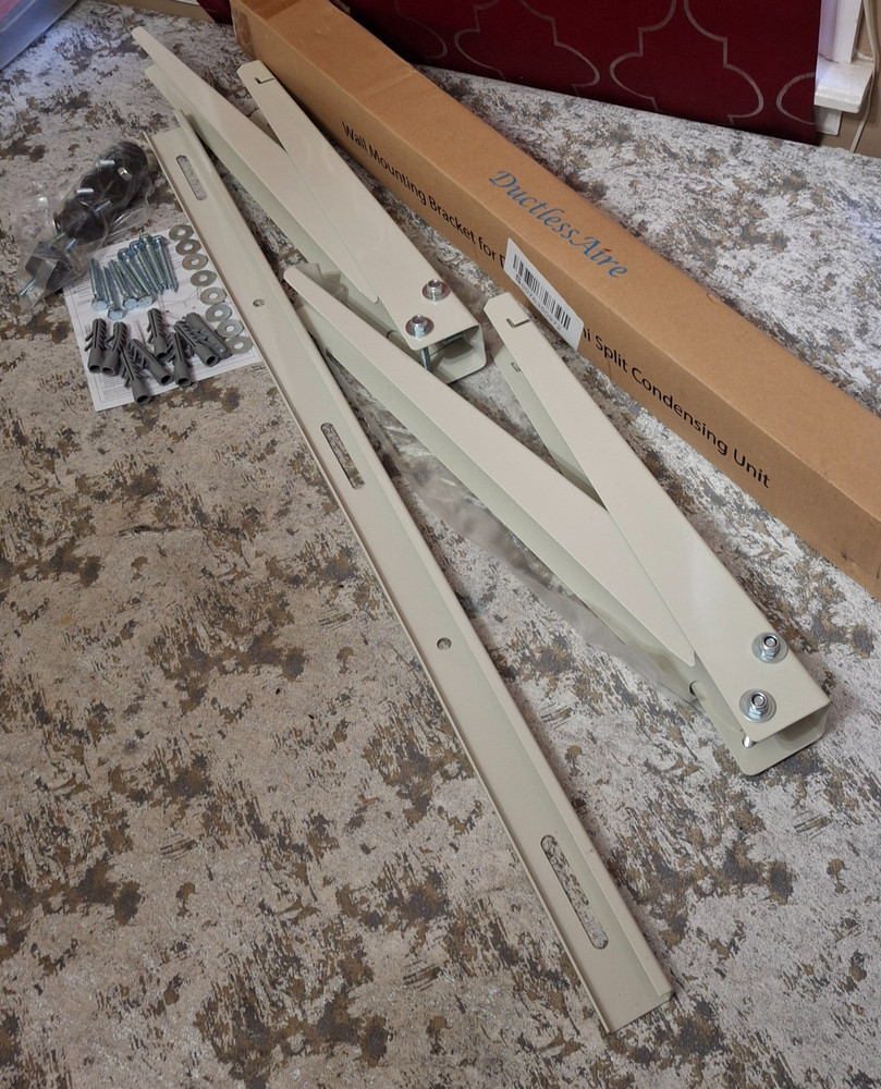Ductless Air Wall-Mounted Bracket for Mini Split Condensing A/C Unit Support