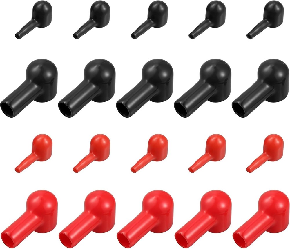 Universal Pack 20 Battery Terminal Boots Insulating Rubber Covers Cable Lug