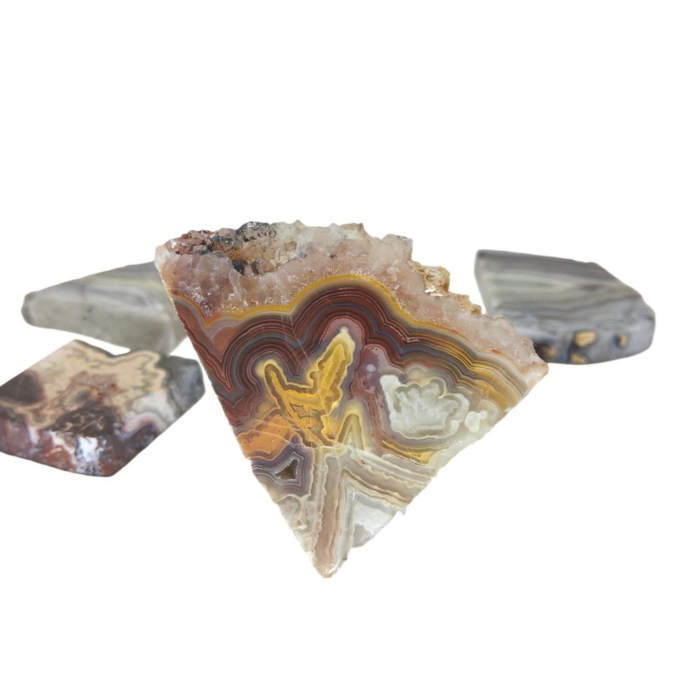 Agate, preforms, mini slab, lot, cabbing rough, lapidary, #R-6833