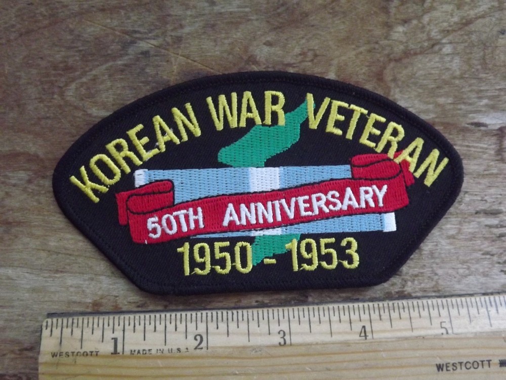 Korean War Veteran 50th Anniversary Hat Patch - INV# C1517