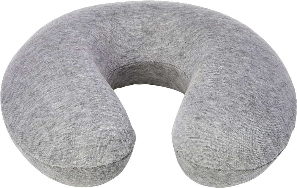 Amazon Basics Memory Foam Semicircular Neck Pillow, Grey