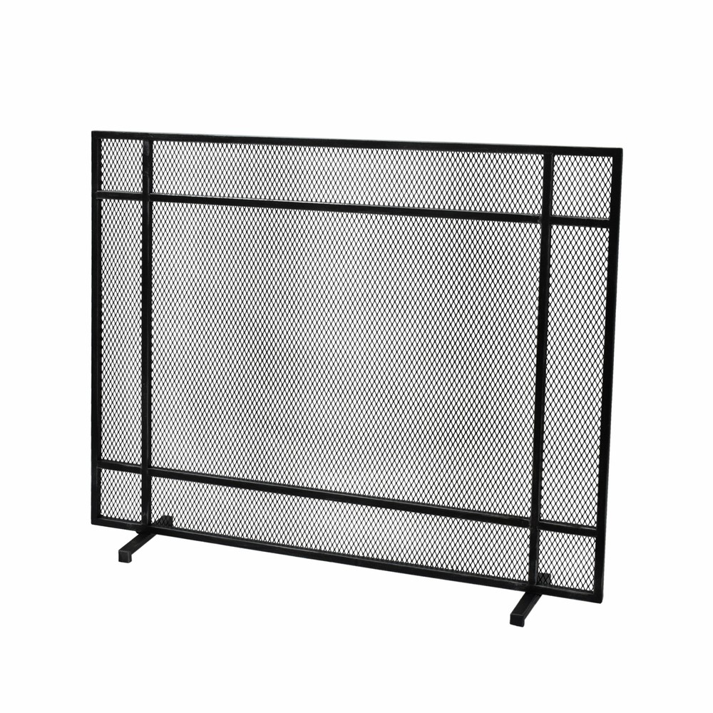 Markus Modern Single Panel Iron Firescreen