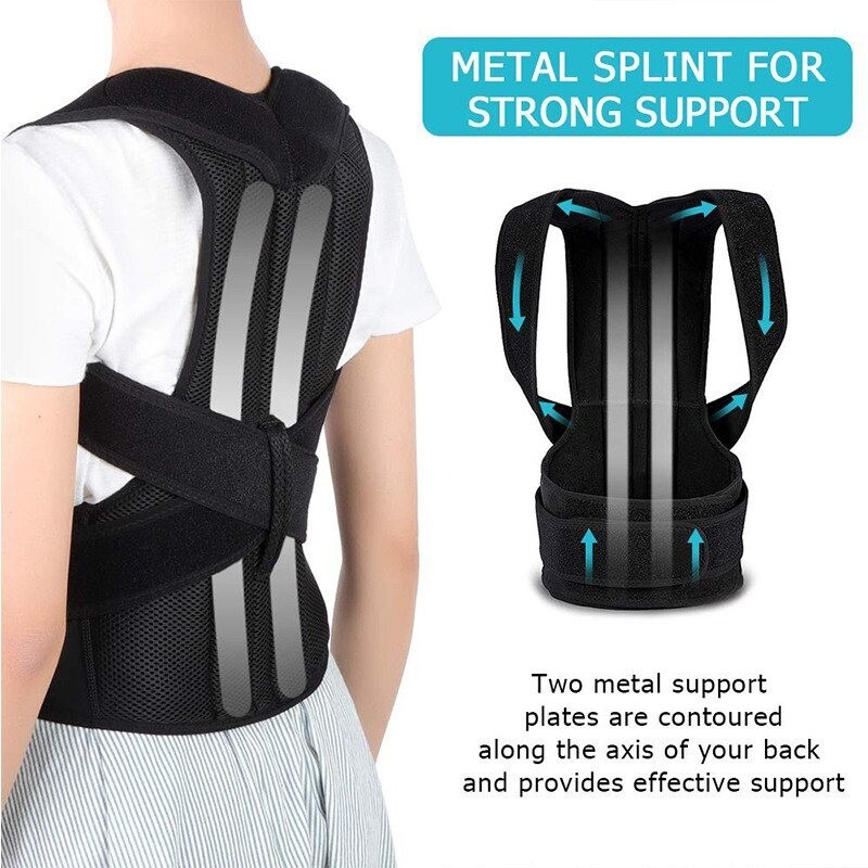 Back Brace Posture Corrector Adjustable Upper Back Brace for Clavicle to Support
