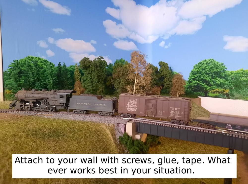 TRACKSIDE BACKDROP #453 Commercial fronts HO Scale