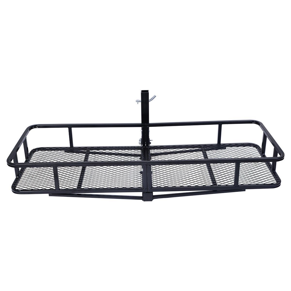 For 2" Car SUV Truck Folding Hitch Mount Cargo Carrier Rack 650lb Luggage Basket