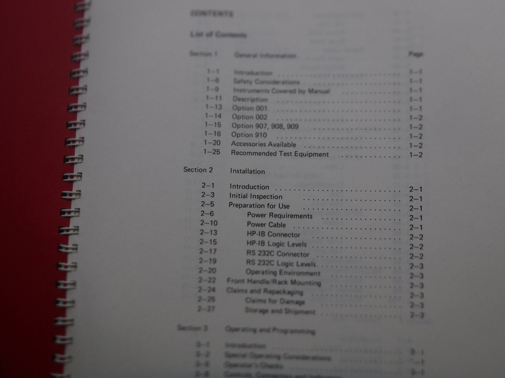 Hewlett Packard 8170A Logic Pattern Generator Manual 08170-90001