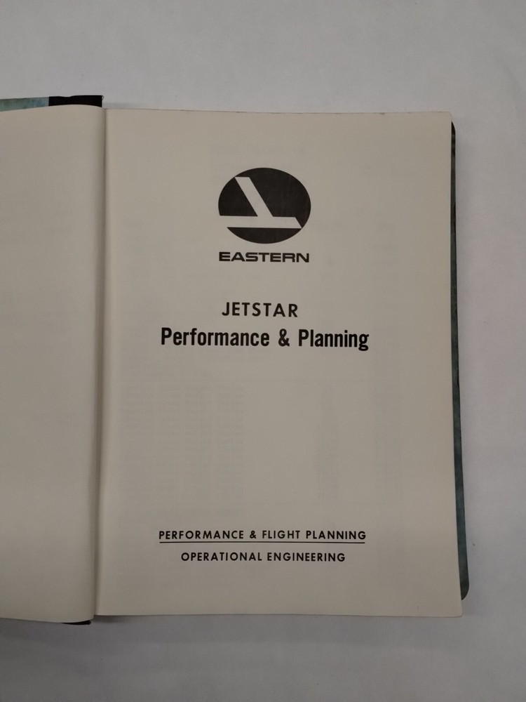 Eastern Jetstar JT12A-8 Performance & Planning Manual-Copy