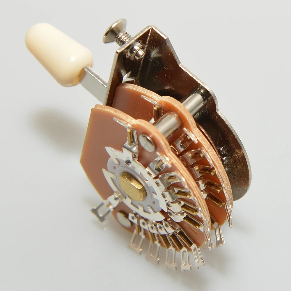 Guitar five-position super pickup selector switch, four-pole dual-chip type