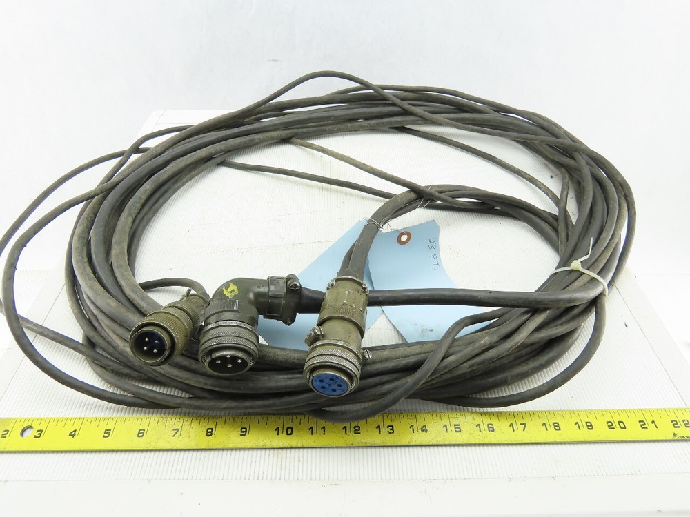 Robotic Servo Motor Main Power And Encoder Cable 3 Terminations See Info