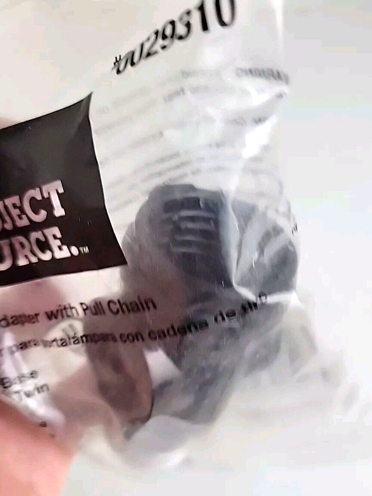 Brown SOCKET ADAPTER w/Pull Chain & 2 Side Outlets by Project Source® - NEW