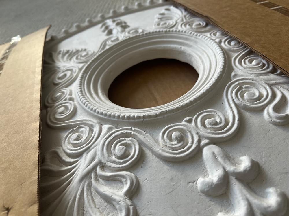 Victorian Style Plaster Ceiling Medallion 20” Diameter