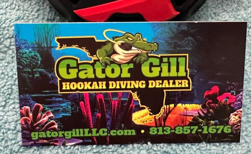 Hookah Diving BCD wye connection adapter kit By Gator Gill LLC