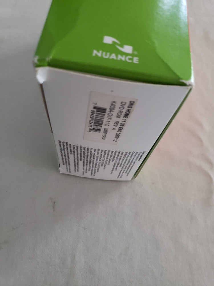 Dragon Naturally Speaking Home Version 11 Speech Recognition Software Microphone