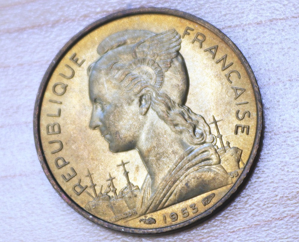 1953 Madagascar 20 Francs