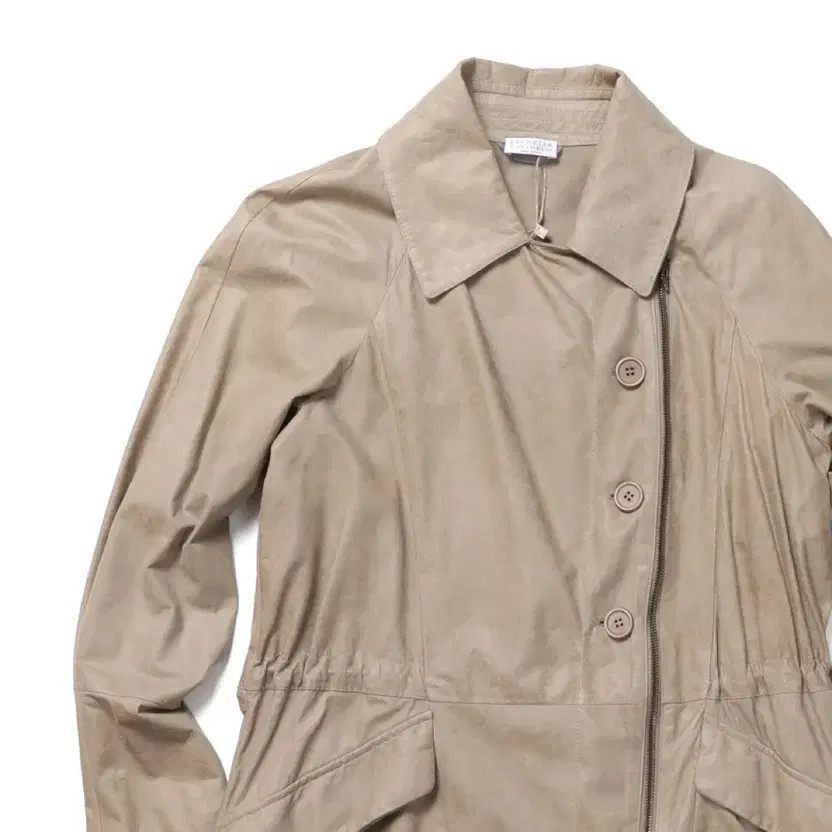 Brunello Cucinelli Leather Half Coat Official