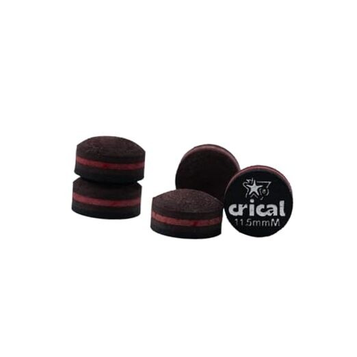 Pool Cue Tips 5 Layer Pool Stick Tips (Hardness Soft/edium/Hard) 11.5mm M