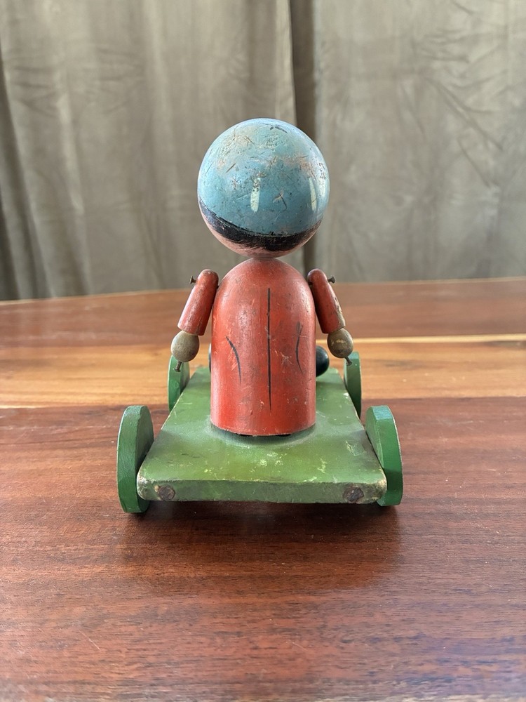 Antique 1920s Jaymar Wooden Pull Along Toy
